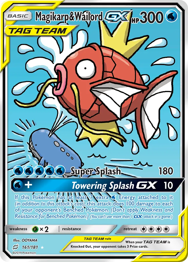 Magikarp & Wailord-GX — Team Up 161 Pokémon card