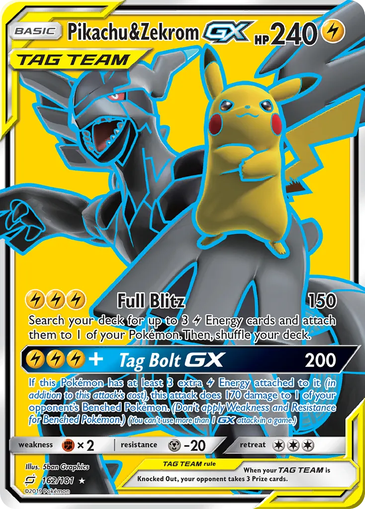 Pikachu & Zekrom-GX — Team Up PSA 10 price guide