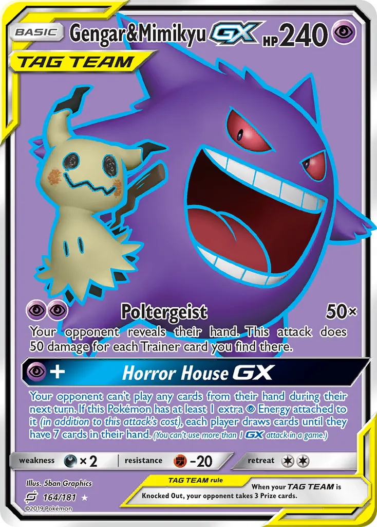 Gengar & Mimikyu-GX — Team Up PSA 9 price guide
