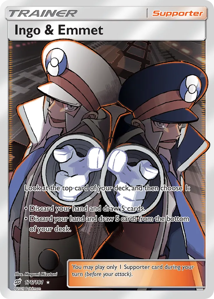 Ingo & Emmet — Team Up 176 Pokémon card
