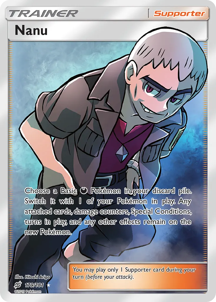 Nanu — Team Up 179 Pokémon card