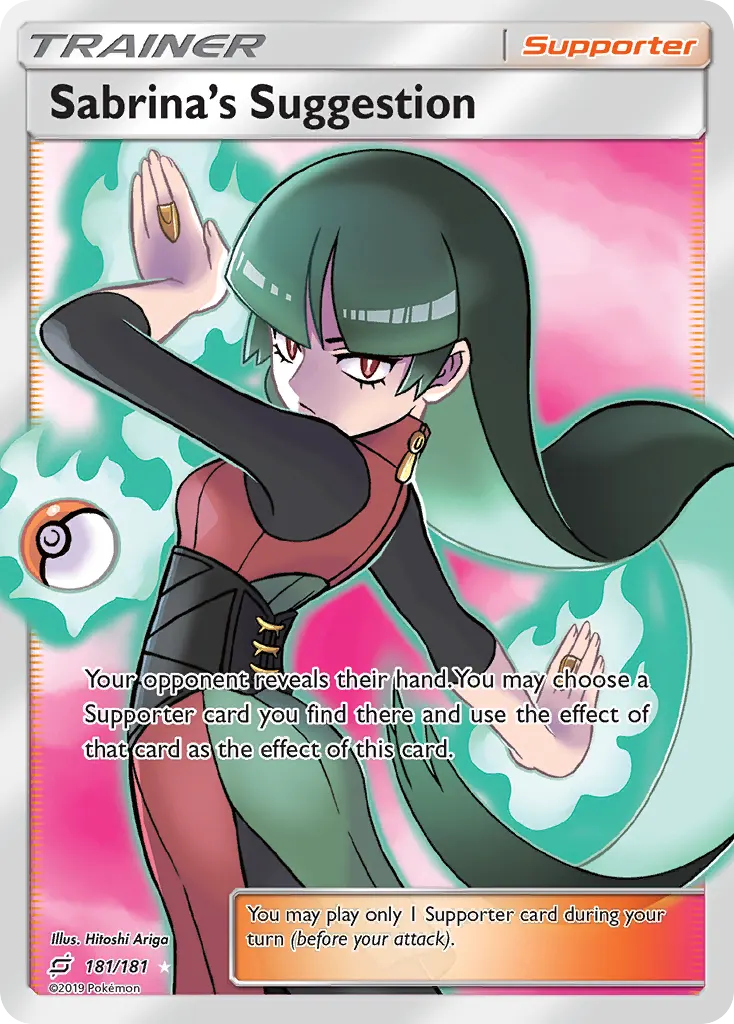 Sabrina's Suggestion — official card artwork (representative)