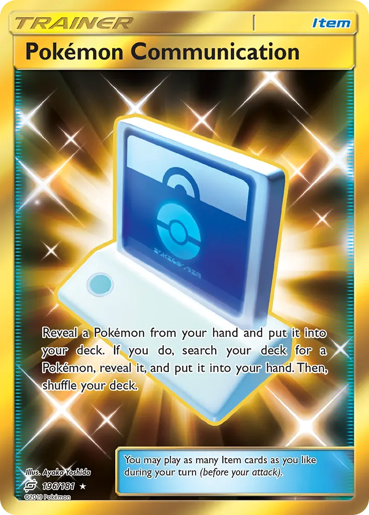 Pokémon Communication — Team Up 196 Pokémon card