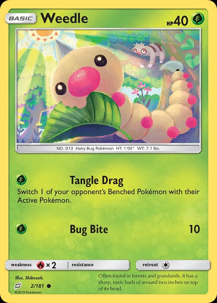 Weedle — Team Up 2 Pokémon card
