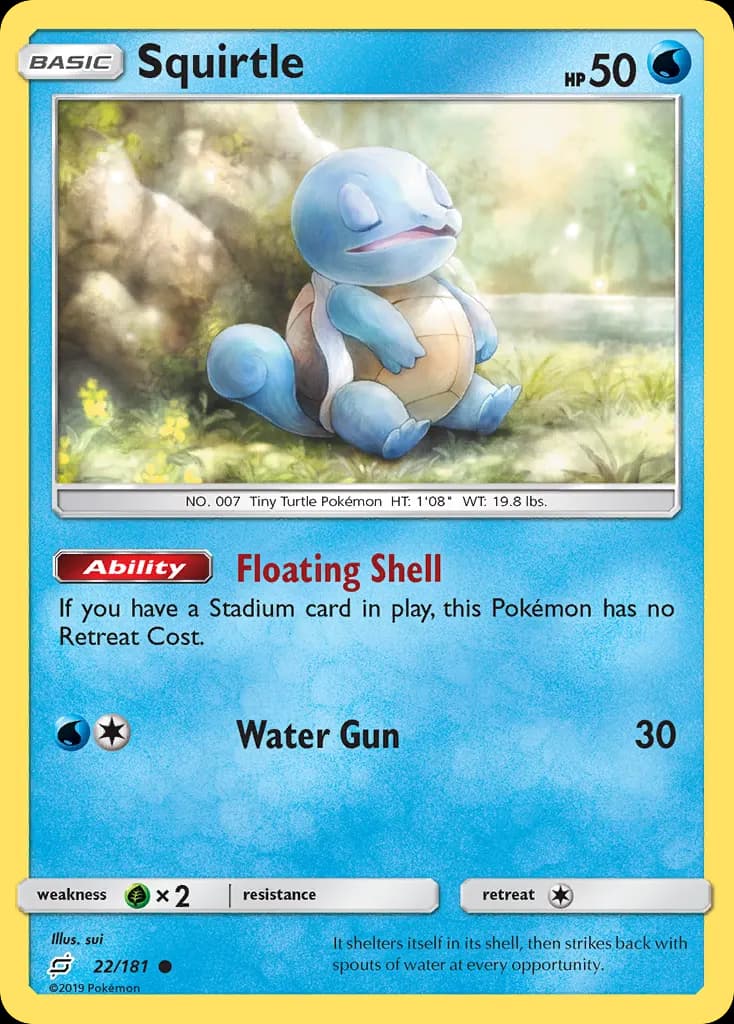 Squirtle — Team Up 22 Pokémon card