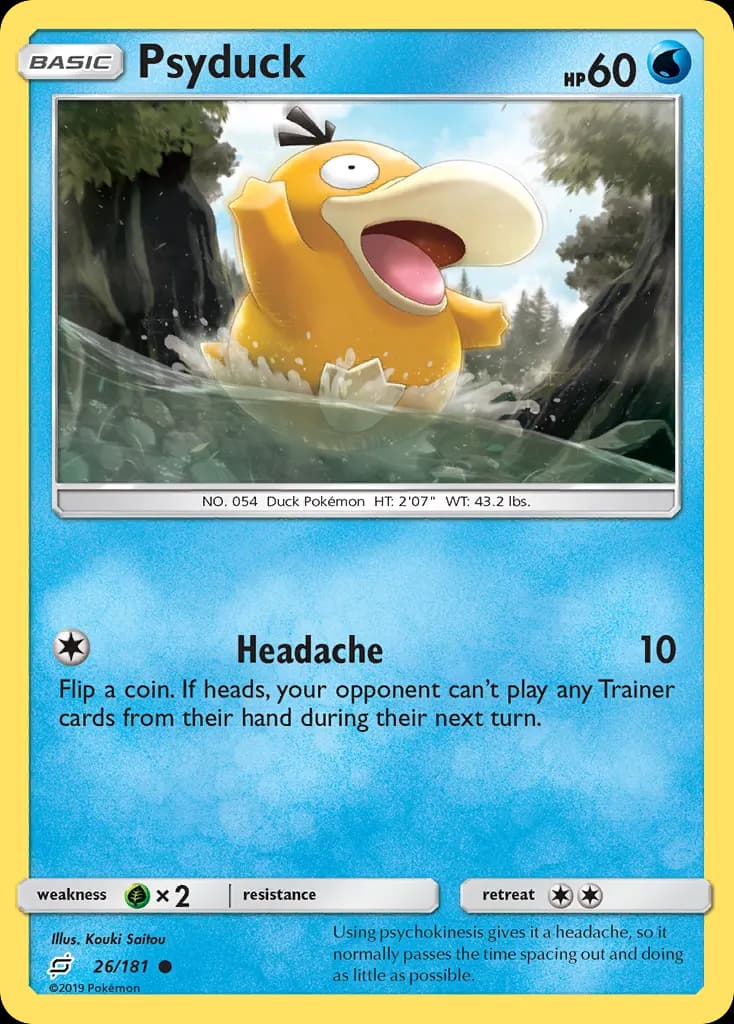 Psyduck — Team Up 26 Pokémon card