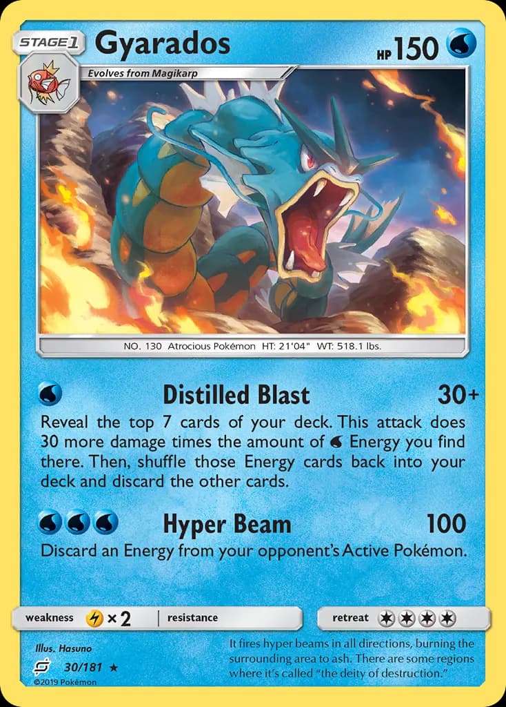 Gyarados — Team Up 30 Pokémon card
