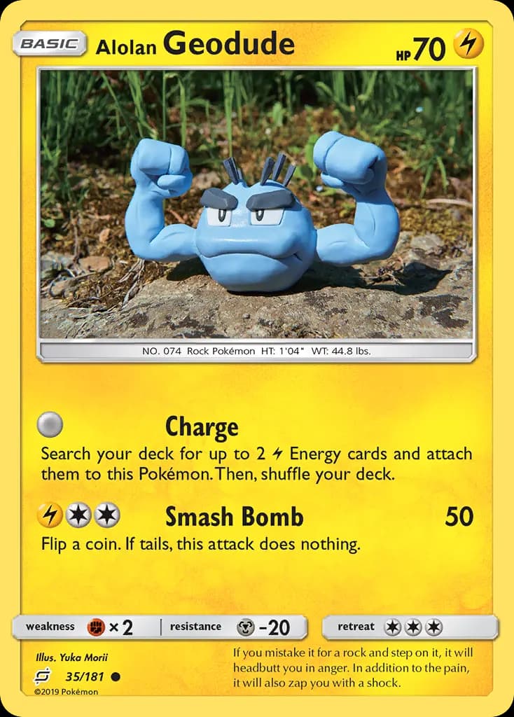 Alolan Geodude — Team Up 35 Pokémon card