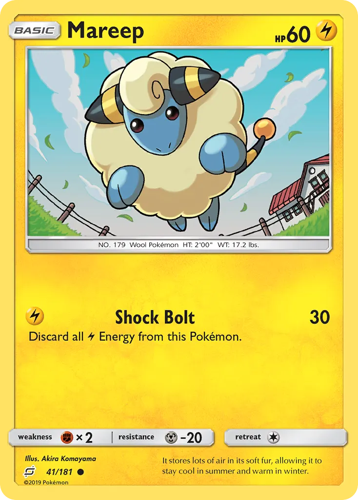 Mareep — Team Up 41 Pokémon card
