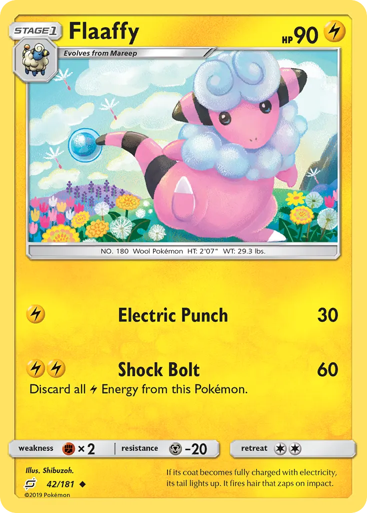 Flaaffy — Team Up 42 Pokémon card
