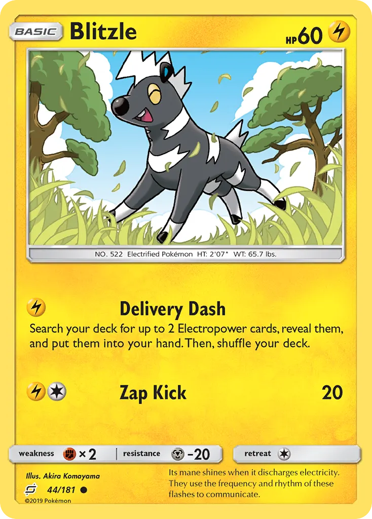 Blitzle — Team Up 44 Pokémon card
