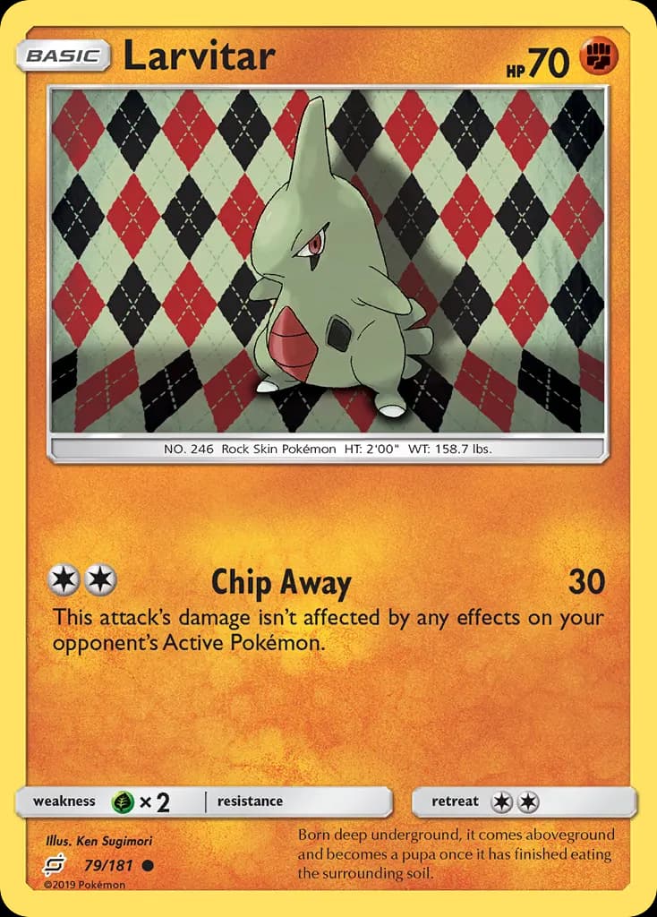 Larvitar — Team Up 79 Pokémon card