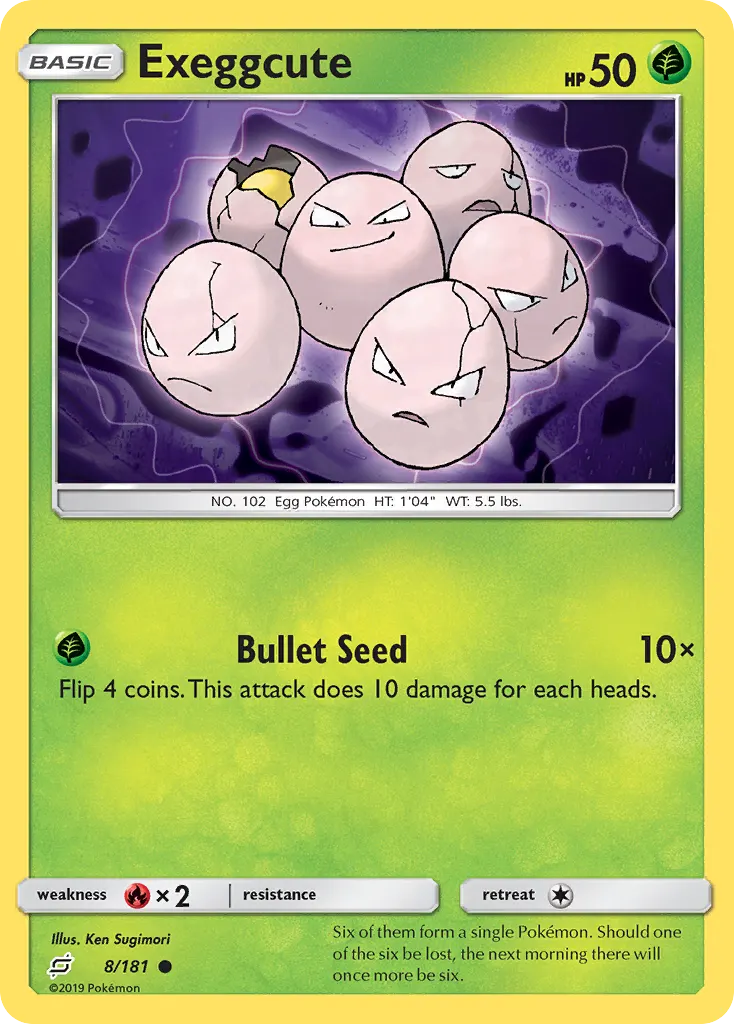 Exeggcute — Team Up 8 Pokémon card
