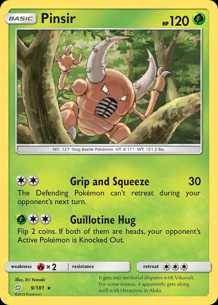 Pinsir — Team Up 9 Pokémon card