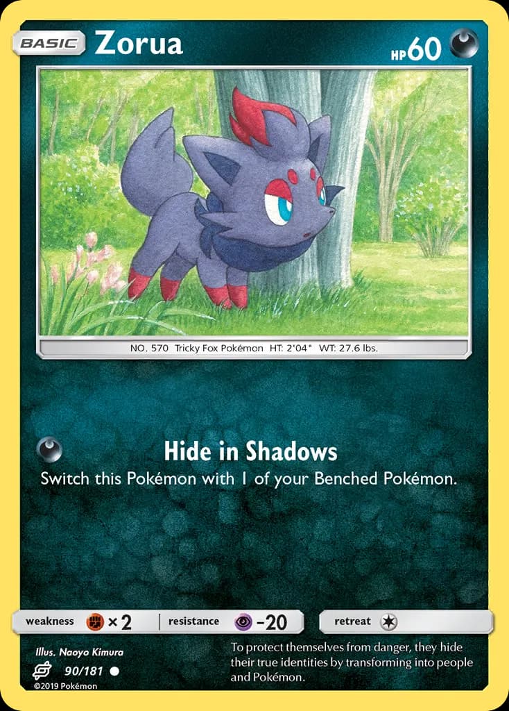 Zorua — Team Up 90 Pokémon card