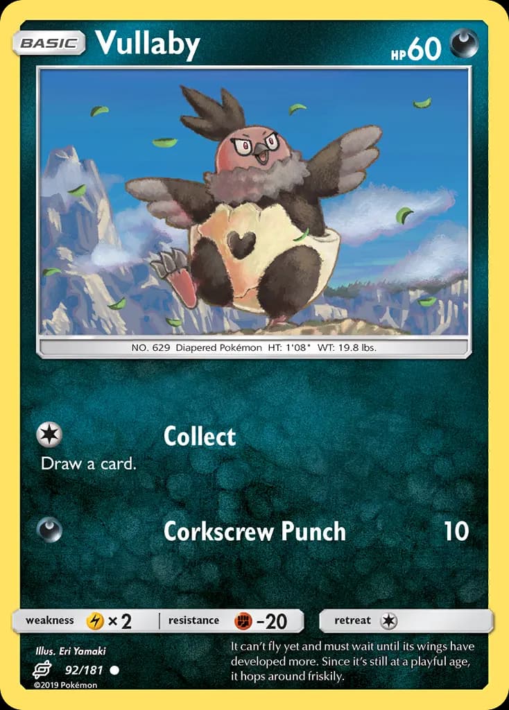Vullaby — Team Up 92 Pokémon card