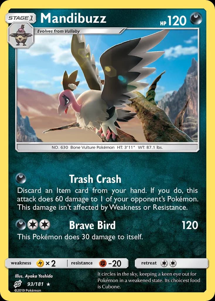 Mandibuzz — Team Up 93 Pokémon card