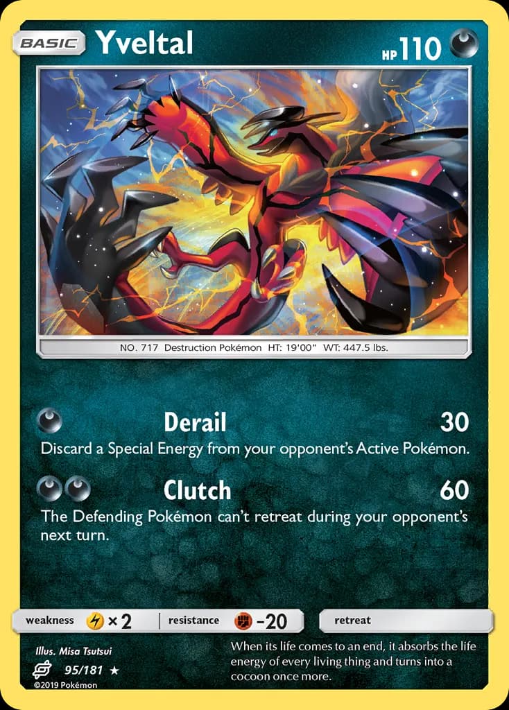 Yveltal — Team Up 95 Pokémon card