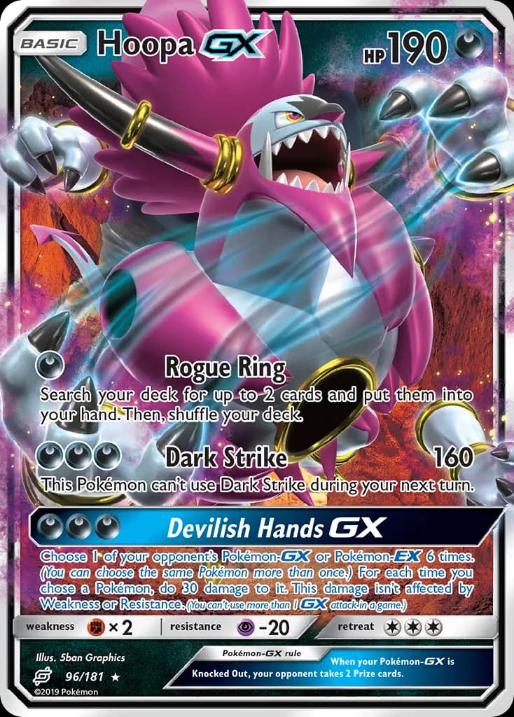 Hoopa-GX — Team Up 96 Pokémon card