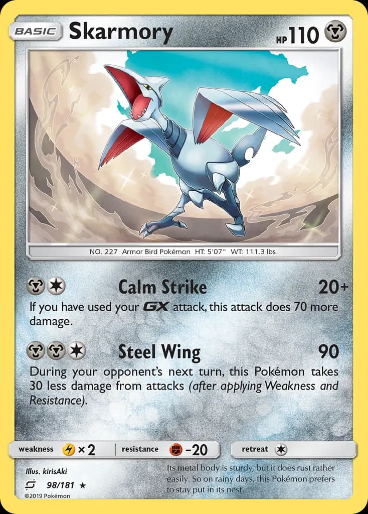 Skarmory — Team Up 98 Pokémon card