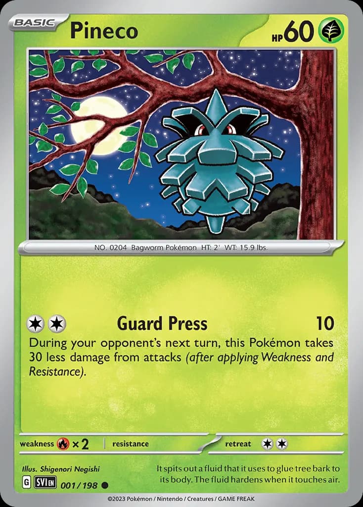 Pineco — Scarlet & Violet 1 Pokémon card