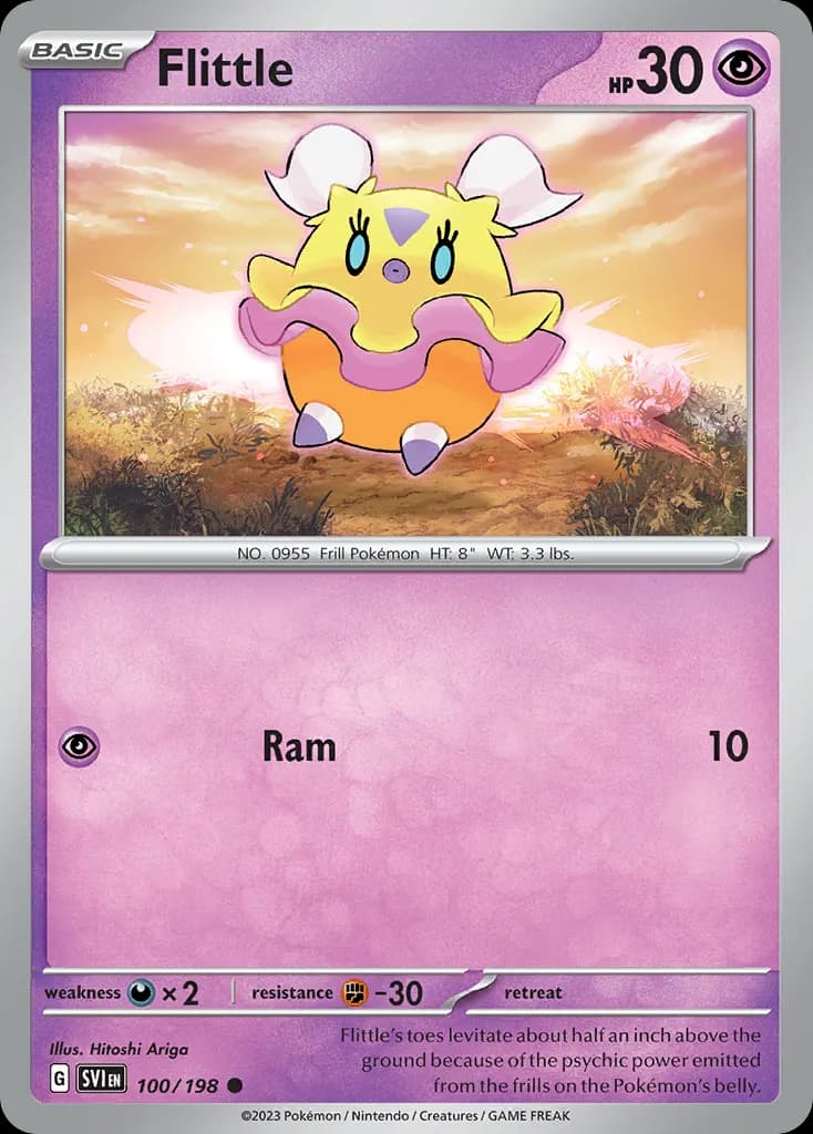 Flittle — Scarlet & Violet 100 Pokémon card