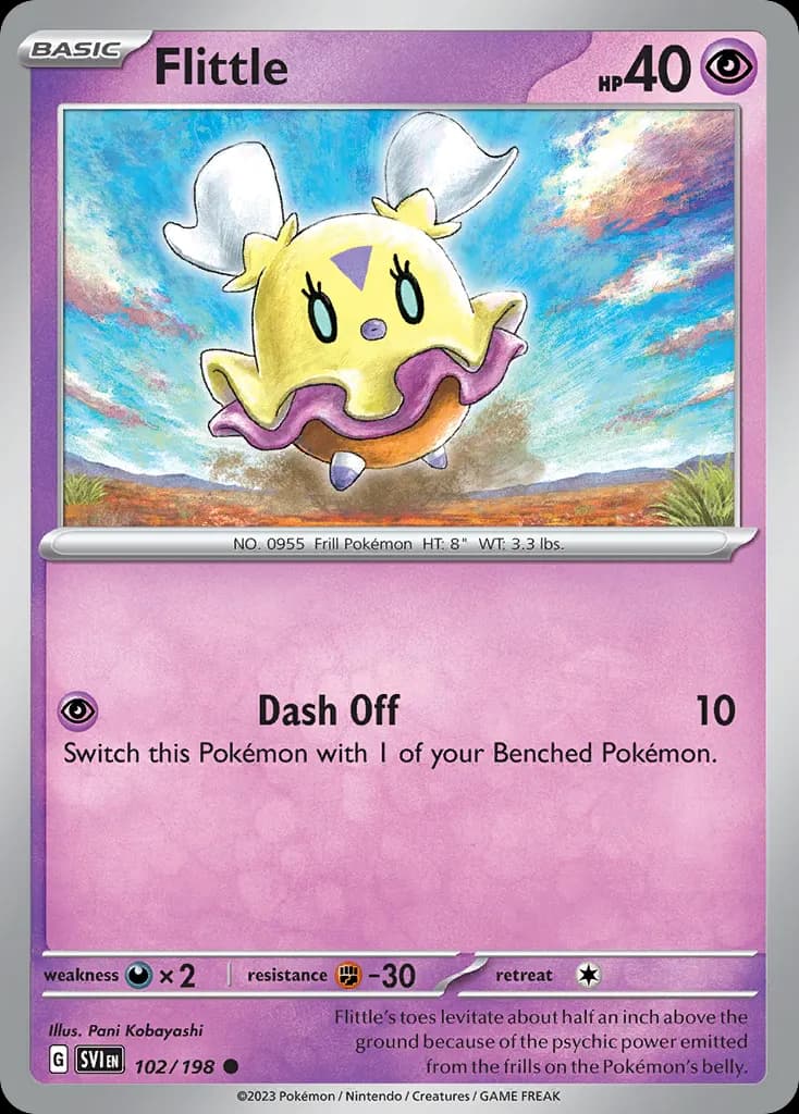 Flittle — Scarlet & Violet 102 Pokémon card