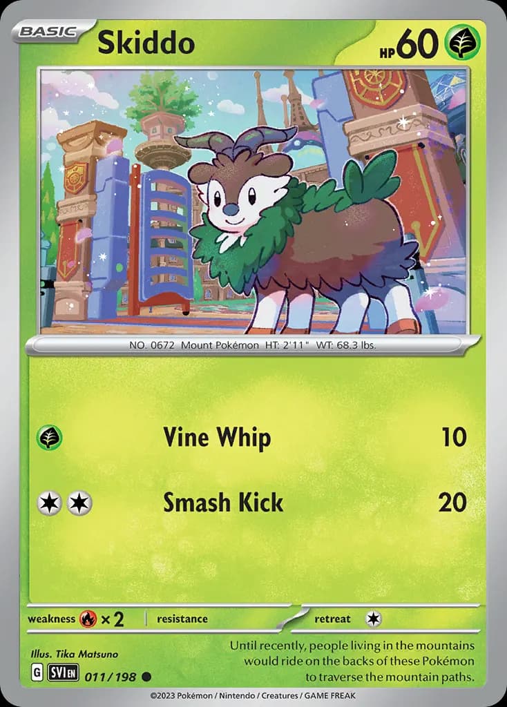 Skiddo — Scarlet & Violet 11 Pokémon card