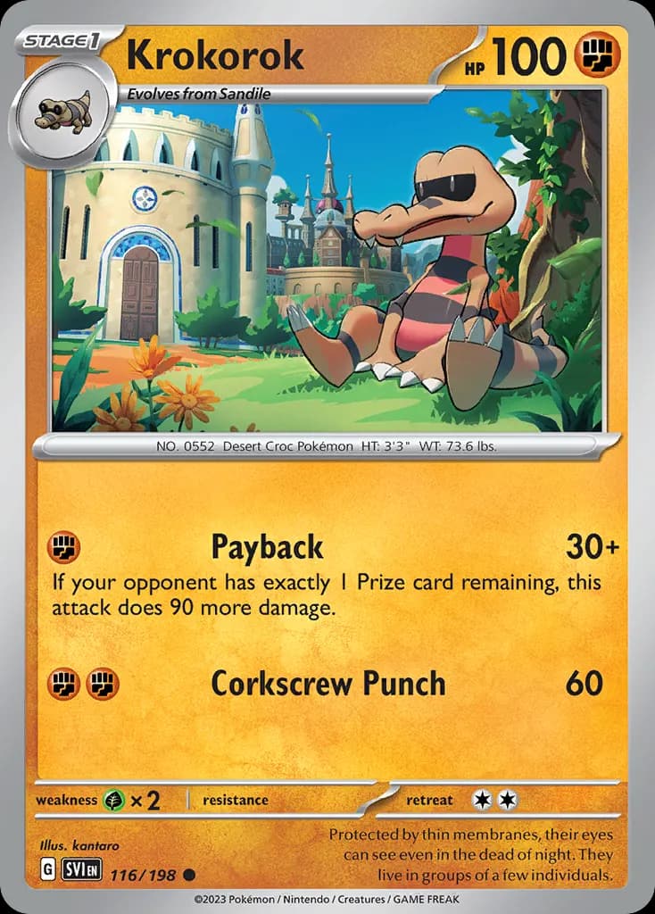 Krokorok — Scarlet & Violet 116 Pokémon card