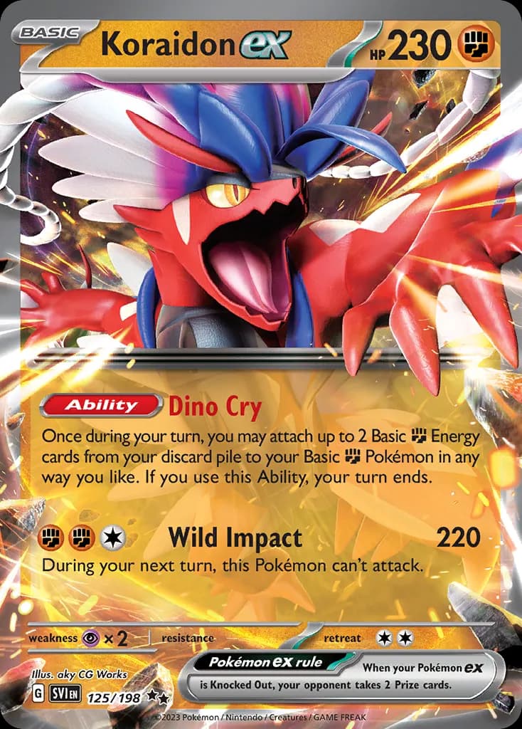 Koraidon ex — Scarlet & Violet 125 Pokémon card