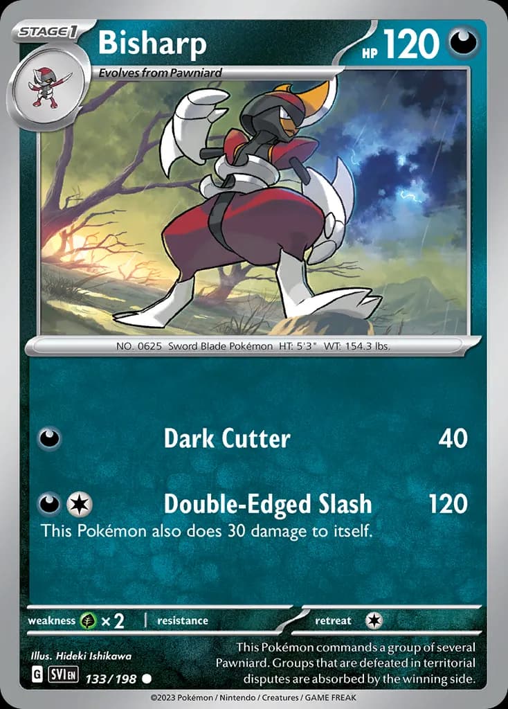 Bisharp — Scarlet & Violet 133 Pokémon card