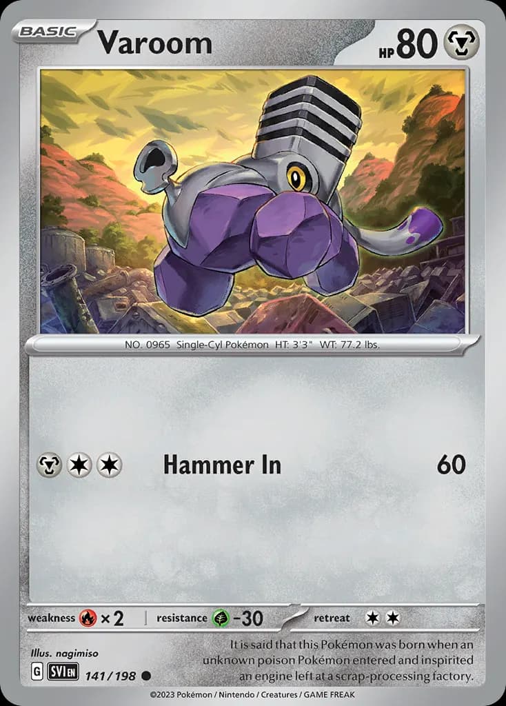 Varoom — Scarlet & Violet 141 Pokémon card