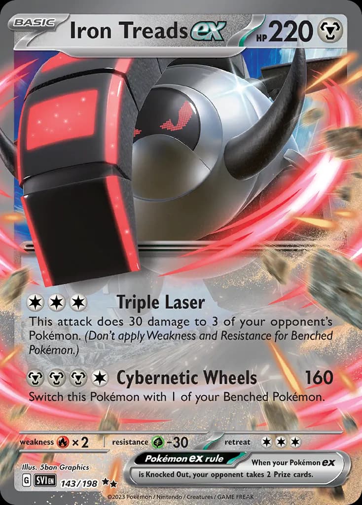 Iron Treads ex — Scarlet & Violet 143 Pokémon card
