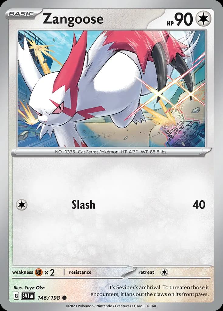 Zangoose — Scarlet & Violet 146 Pokémon card
