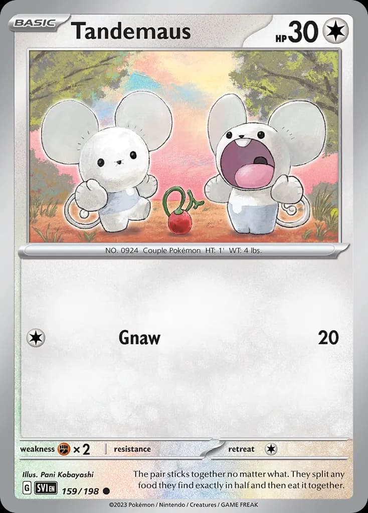 Tandemaus — Scarlet & Violet 159 Pokémon card