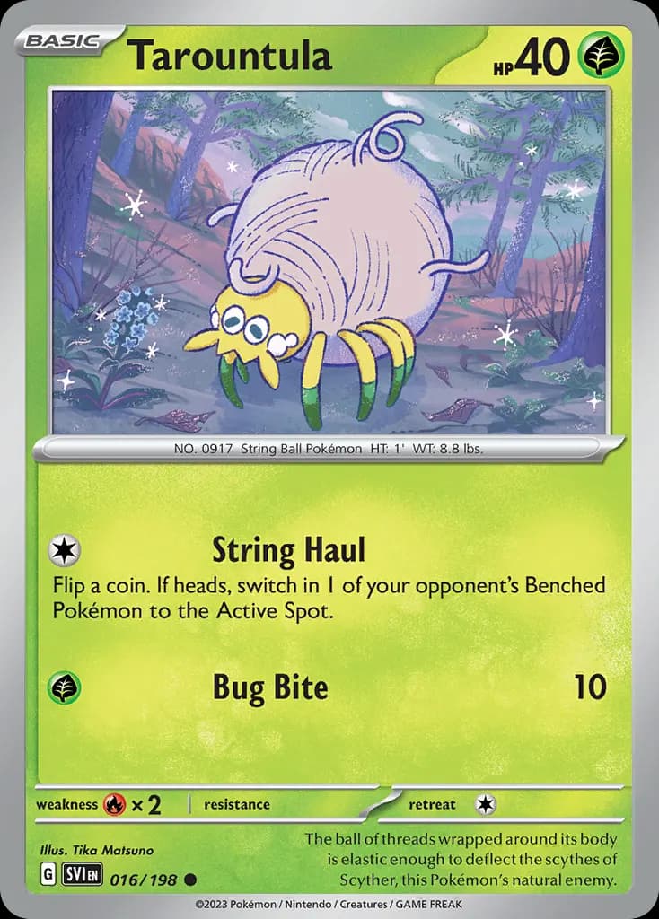 Tarountula — Scarlet & Violet 16 Pokémon card