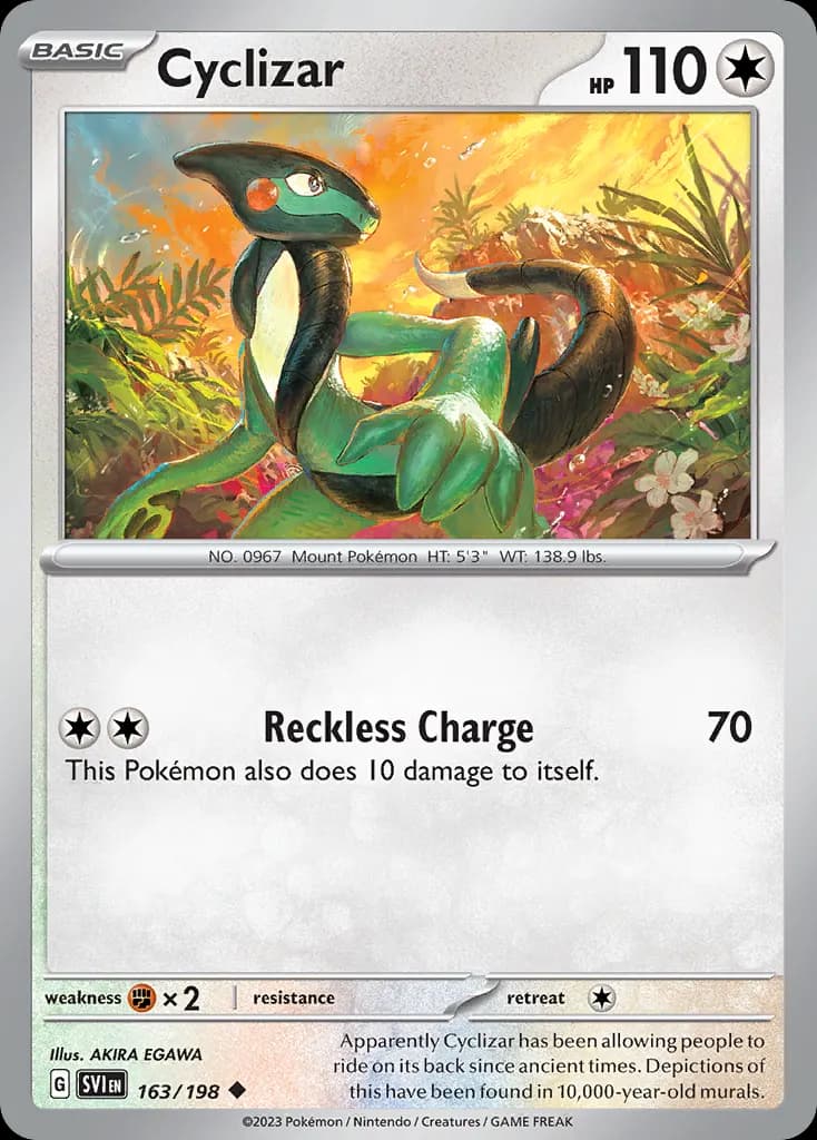 Cyclizar — Scarlet & Violet 163 Pokémon card