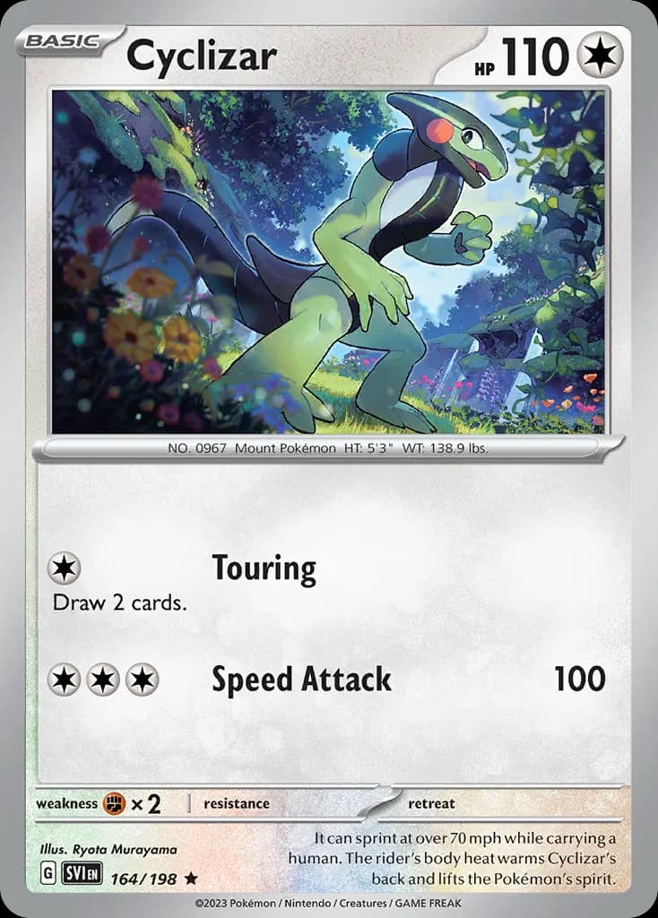 Cyclizar — Scarlet & Violet 164 Pokémon card