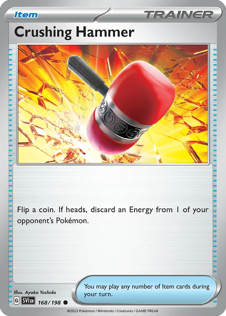 Crushing Hammer — Scarlet & Violet 168 Pokémon card