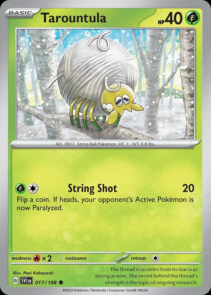 Tarountula — Scarlet & Violet 17 Pokémon card