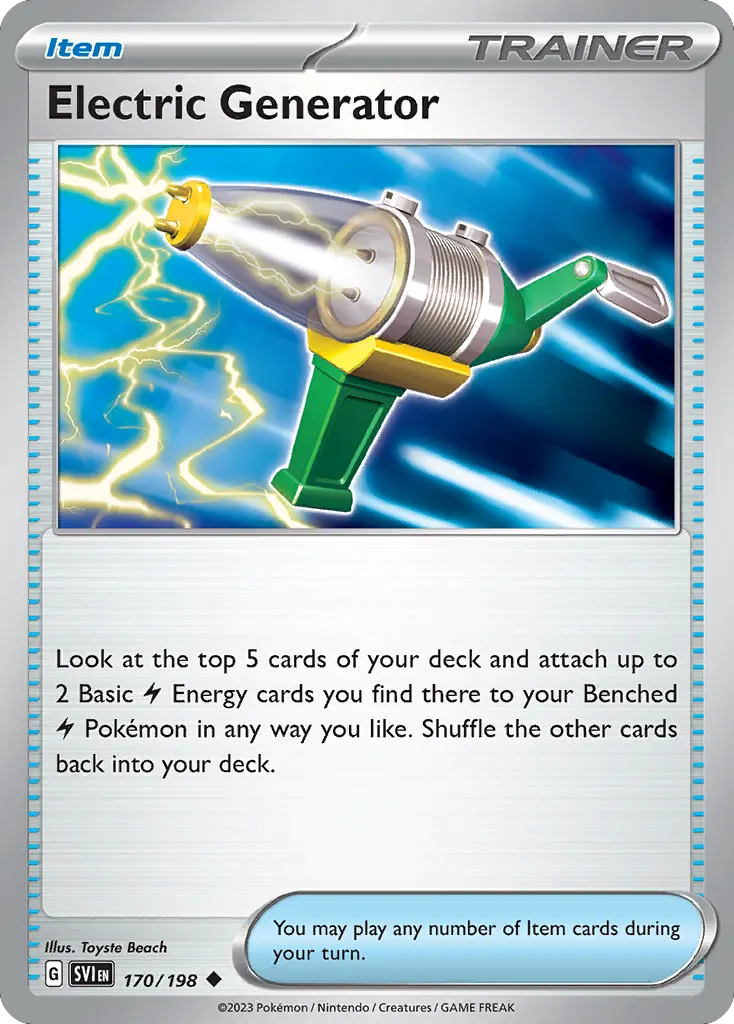 Electric Generator — Scarlet & Violet 170 Pokémon card