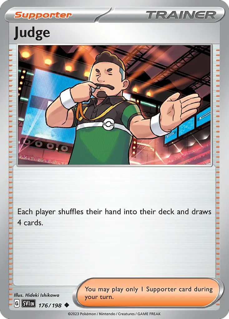 Judge — Scarlet & Violet 176 Pokémon card