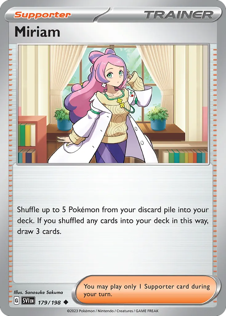 Miriam — Scarlet & Violet 179 Pokémon card