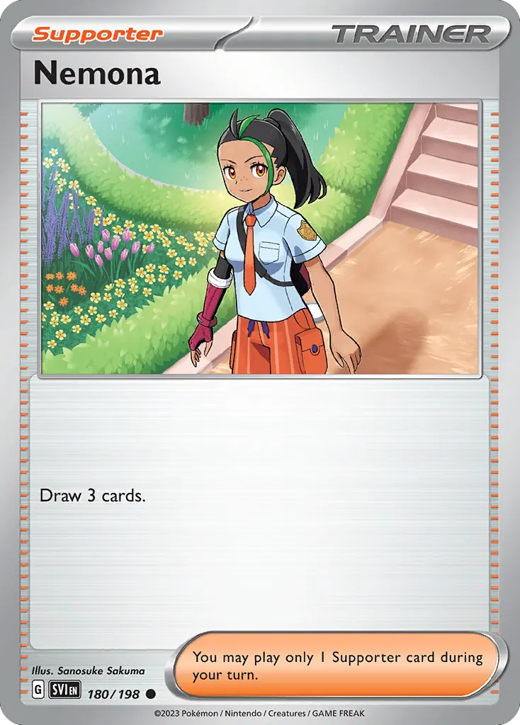 Nemona — Scarlet & Violet 180 Pokémon card