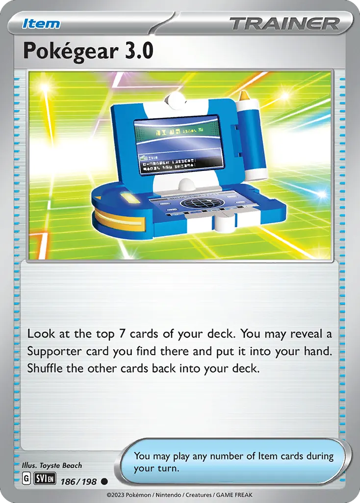 Pokégear 3.0 — Scarlet & Violet 186 Pokémon card