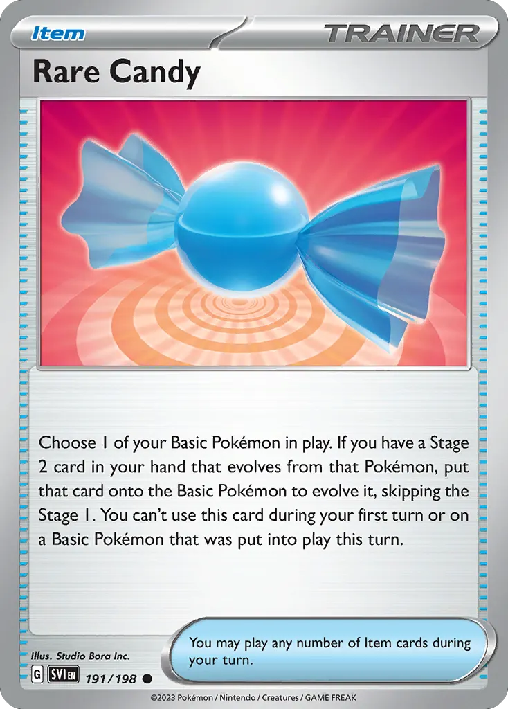 Rare Candy — Scarlet & Violet 191 Pokémon card