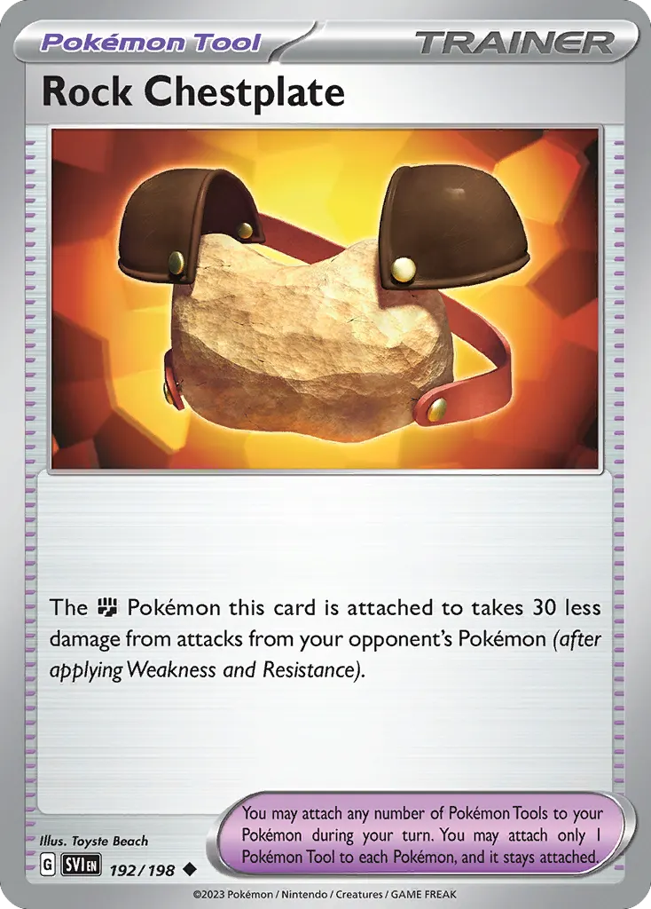 Rock Chestplate — Scarlet & Violet 192 Pokémon card