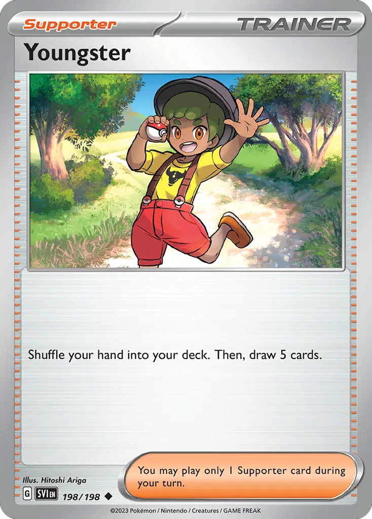 Youngster — Scarlet & Violet 198 Pokémon card