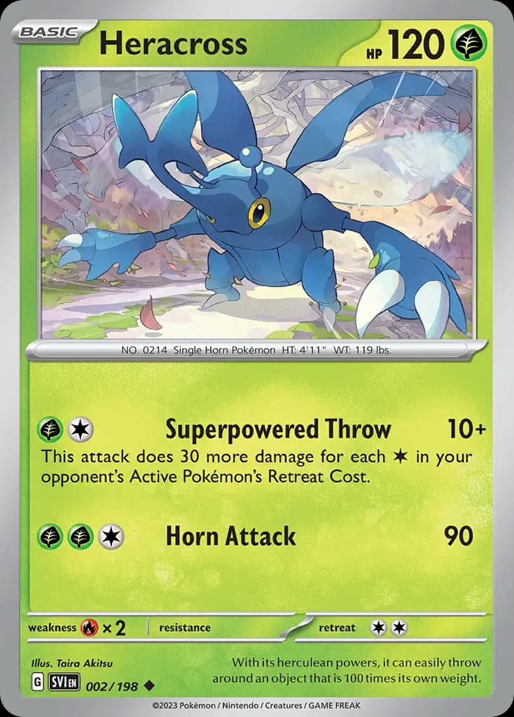 Heracross — Scarlet & Violet 2 Pokémon card