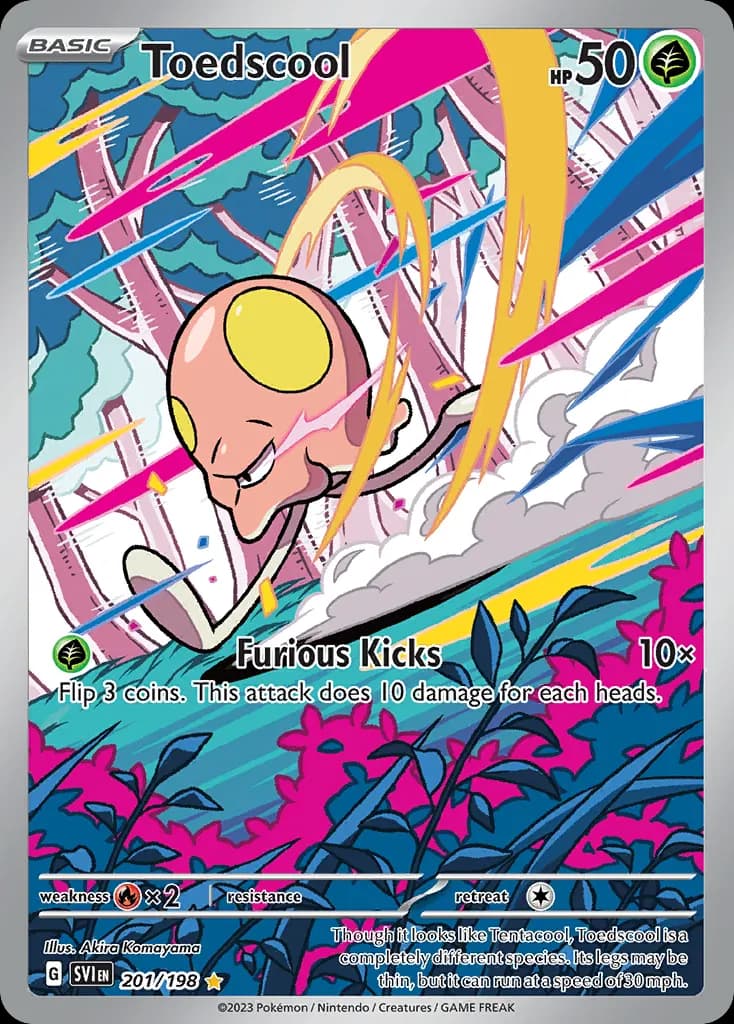 Toedscool — Scarlet & Violet 201 Pokémon card